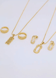 Intricate Gold Jewelry Set – Rings, Necklaces, and Earrings