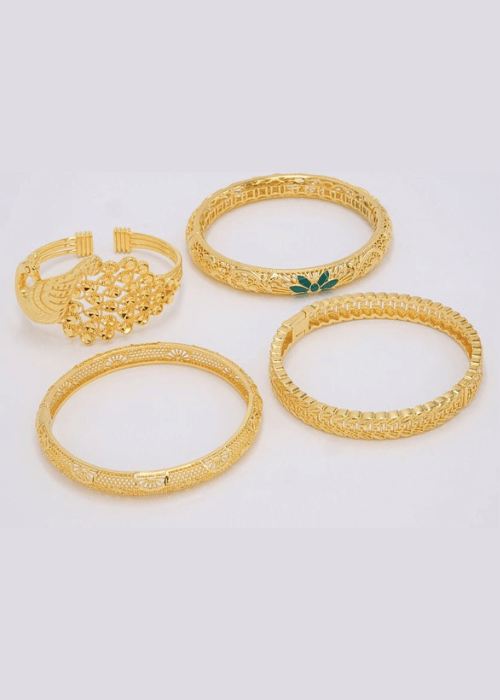 Elegant Gold Bangle Collection